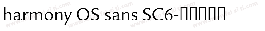 harmony OS sans SC6字体转换